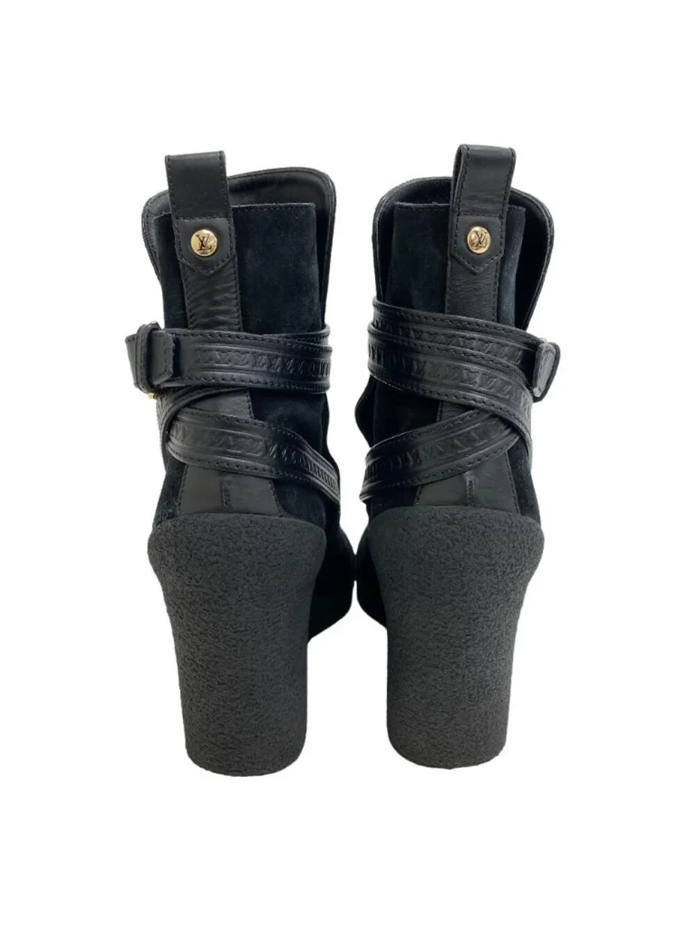 Louis Vuitton Suede Boots Black - Picture 5 of 8